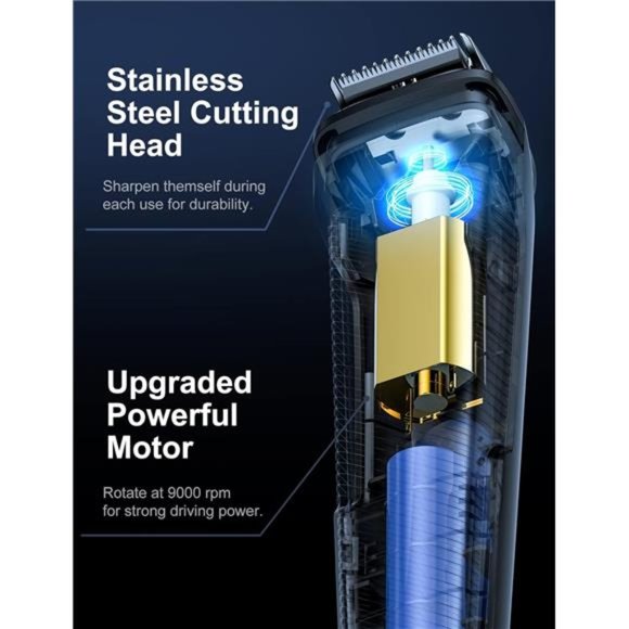 Beard Trimmer Hair Clipper for Men, 13 Piece Menโs Grooming Kit, Rechargeable - Picture 3 of 8